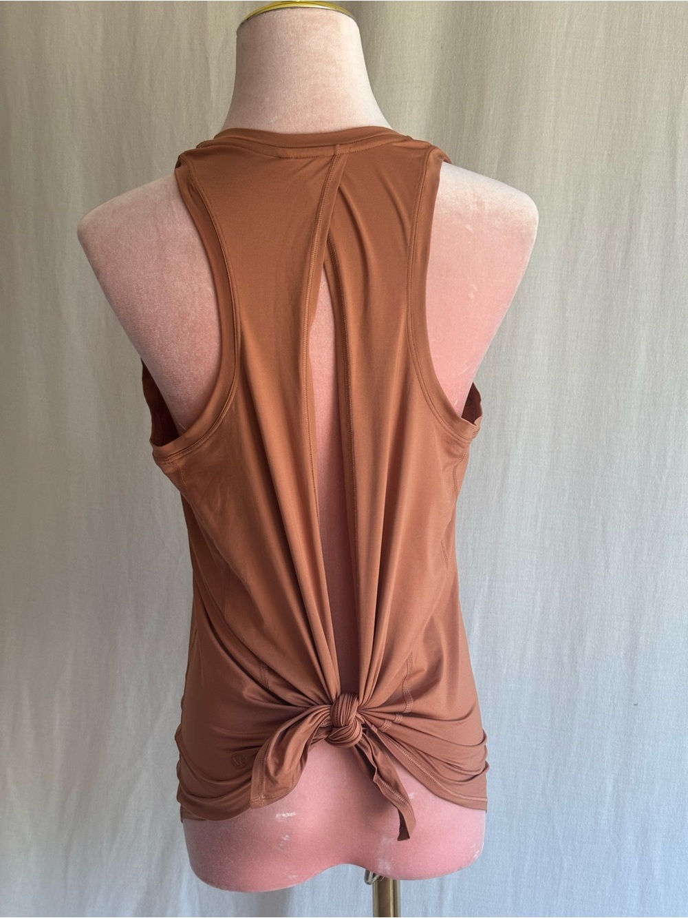 Lululemon All Tied Up Tank Spiced Bronze Size 6 Tie Back